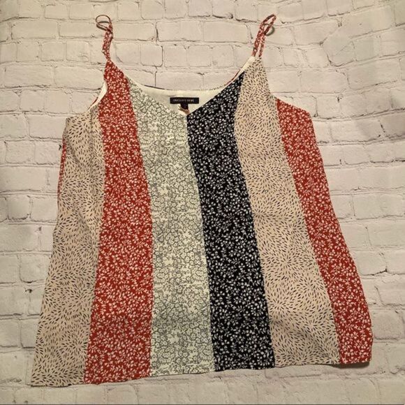 Skies Are Blue  V Neck Mix Print Cami Top• Size M NWT - Picture 1 of 4